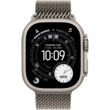 Apple Watch Ultra 3, GPS + Cellular, Carcasa Natural Titanium 49mm, Natural Titanium Milanese Loop - Medium