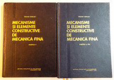 MECANISME SI ELEMENTE CONSTRUCTIVE DE MECANICA FINA de TRAIAN DEMIAN , PARTEA I - II ,1970 foto