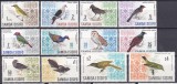 DB1 Fauna Pasari 1967 - 1969 Samoa 12 v. MNH, Nestampilat