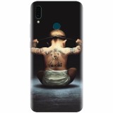 Husa silicon pentru Huawei Y9 2019, Body Builder Cute Baby Tattoo