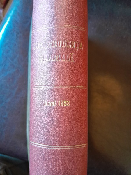 Jurisprudenta generala pe anul 1923