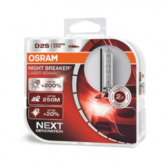 SET 2 BECURI XENON 85V D2S XENARC NIGHT BREAKER LASER +200% OSRAM