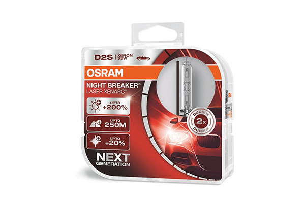 SET 2 BECURI XENON 85V D2S XENARC NIGHT BREAKER LASER +200% OSRAM