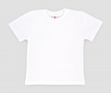 Tricou alb din bumbac pentru copii (Marime Disponibila: 7 ani)