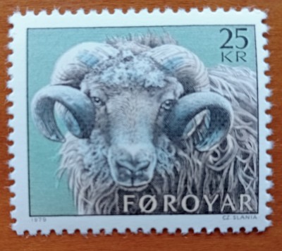 FEROE/FEROYAR-&amp;#039;&amp;#039;FAUNA-BERBECUL de RASA&amp;#039;&amp;#039;-SERIE 1V.- -MNH NESTAMP. -vezi scan foto