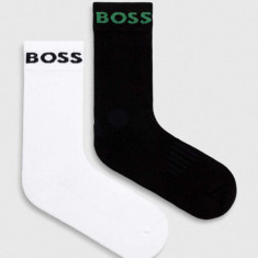 BOSS șosete 2-pack bărbați, culoarea negru 50467707