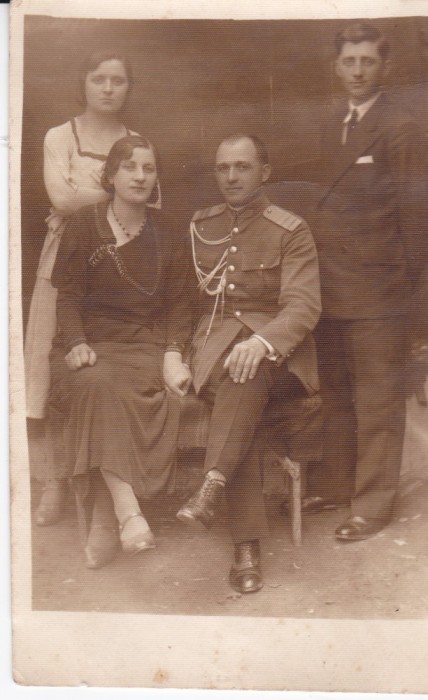AMS @ - FOTO INTERBELICA FAMILIA PLUTONIER MAJOR, 1934, MILITAR, JANDARM
