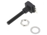Potentiometru 200&Omega; 200mW THT 6mm Plastic Mono Cărbune