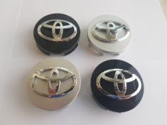 Capace jante aliaj Toyota 62mm set 4 gri/negru foto