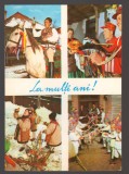 CPIB 24527 CARTE POSTALA - FELICITARE - COLINDATORI, MOZAIC, NECIRCULATA, 1968