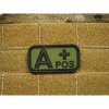 Patch Bloodtype A POS cauciuc, Forest JTG