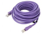 Patch cord S/FTP 6a litat OFC PVC violet 6m 26AWG, Vention