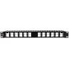 Patch Panel ecranat 24 porturi blank keystone inclinate 1U - TRENDnet TC-KP24SA