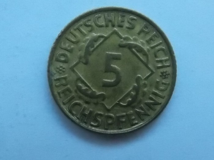 5 REICHSPFENNIG 1925 D GERMANIA