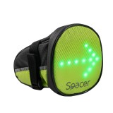 GEANTA reflectorizanta SPACER pentru Bicicleta, cu semnalizare LED prin telecomanda si de montat la sa, &quot;SPBB-LEDSign&quot; (timbru verde 0.18 lei)
