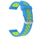 Cumpara ieftin Curea silicon, compatibila Samsung Galaxy Watch6 40mm, telescoape Quick Release, Electric Green, Very Dream