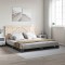 vidaXL Cadru pat cu tăblie 200x200 cm, gri, lemn masiv de pin 3281567
