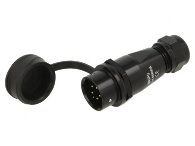 Mufă SA16 tată 5 PIN IP67 5-8mm 5A 500V foto