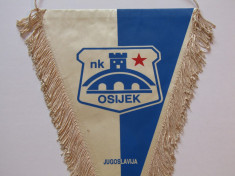 Fanion (vechi) fotbal - NK OSIJEK (fosta Iugoslavie-actual Croatia) foto