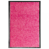 VidaXL Covoraș de ușă lavabil, roz, 40 x 60 cm