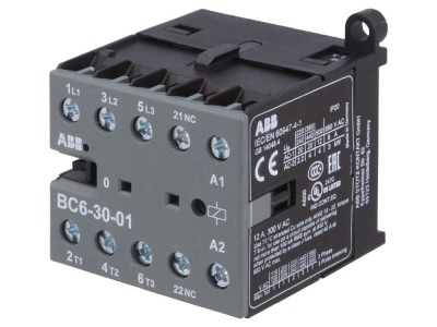 Contactor 3P NO 24V DC 6A foto