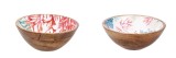 Cumpara ieftin Set 2 boluri lemn multicolor Maela 25 x 10 cm