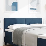 Cumpara ieftin Tablie LED cu benzi LED cu headboard albastru 144 cm tesatura