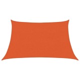 Cumpara ieftin Panza parasolar, portocaliu, trapez, 3/4x2 m, HDPE, 160 g/m&sup2;