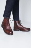 Medicine ghete de piele barbati, culoarea maro