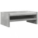 Cumpara ieftin Suport de monitor, gri beton, 42x24x16 cm, lemn prelucrat