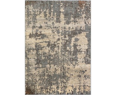 Covor Model Anny 33002-679, Marime 78 x 150 cm, Crem, Gri, Inaltime Fir 7 mm, Antialergic, Polipropilena, Living, Dormitor, Sufragerie, Birou foto