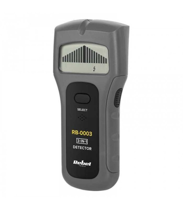 Detector 3in1 REBEL detectare metal/profile de lemn in perete