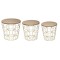Set 3 masute cafea Atmosphera Kumi, structura metal, diametru 37, 41 si 46 cm, auriu