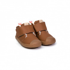 Ghete Baieti Bibi Prewalker Caramel cu Velcro Imblanite 22 EU