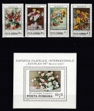ROMANIA 1979 LP 986 LP 987 EXPOZITIA INTERNATIONALA SOCFILEX BUCURESTI SERIE+COLITA DANTELATA STARE MNH