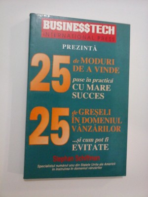 25 de MODURI DE A VINDE puse in practica CU MARE SUCCES * 25 de GRESELI IN DOMENIUL VANZARILOR si cum pot fi EVITATE - Stephan Sch foto
