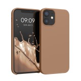 Husa kwmobile pentru Apple iPhone 12 Mini, Silicon, Maro, 52640.246, Carcasa
