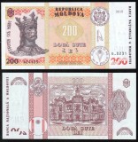 MOLDOVA █ bancnota █ 200 Lei █ 2015 █ P-26 (2) █ Semnatura: Armasu █ UNC