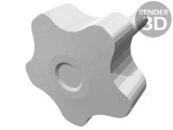 Buton reglabil ELESA GANTER &Oslash;50mm Filet M12 40mm H32mm