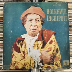 Disc Vinil MOLIERE &amp;ndash; Bolnavul &amp;Icirc;nchipuit _ cu Mihai Fotino, povești, teatru radio foto