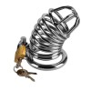 Jailed Metal Chastity Cage - Detained Metal Chastity Cage este o cusca de castitate din metal si cu inel la baza, Lovetoy