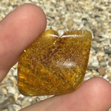 Chihlimbar rulat cristal natural unicat a4, Stonemania Bijou