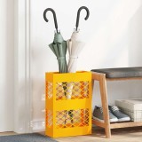 vidaXL Suport pentru Umbrele Muștar, 28x12x41 cm, Oțel