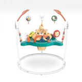 Saritor pentru bebelusi Baby Jumper cu centru de activitati, scaun rotativ si jucarii interactive