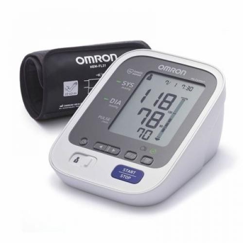 Tensiometru automat OMRON M3 Comfort cu manseta de brat IntelliWrap, detectie aritmie Tensiometru automat OMRON M3 Comfort cu manseta de brat IntelliWrap, detectie aritmie