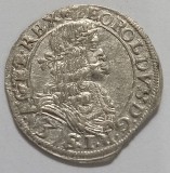 Leopold I, 3 Kreuzer 1668, Viena.