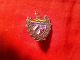 Insigna veche Arabia Saudita - Embleme , metal si email , h=2,1cm