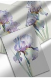 PF-SET4|Set de 3 postere cu flori pastelate, imprimeuri botanice pe p&acirc;nză &icirc;n acuarelă, artă murală florală minimalistă | 3 x A4 (21 x 29.7 cm) - PF-SE