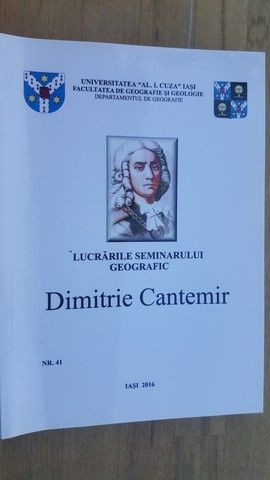 Lucrarile seminarului geografic Nr 41 Dimitrie Cantemir