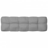 Pernă canapea din paleți, gri, 120 x 40 x 10 cm, vidaXL